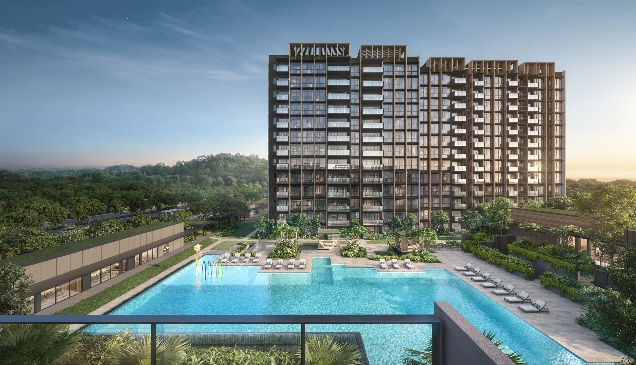 Narra Residences Facilities - pool view from the balcony Narra Residences Facilities - pool view from the balcony