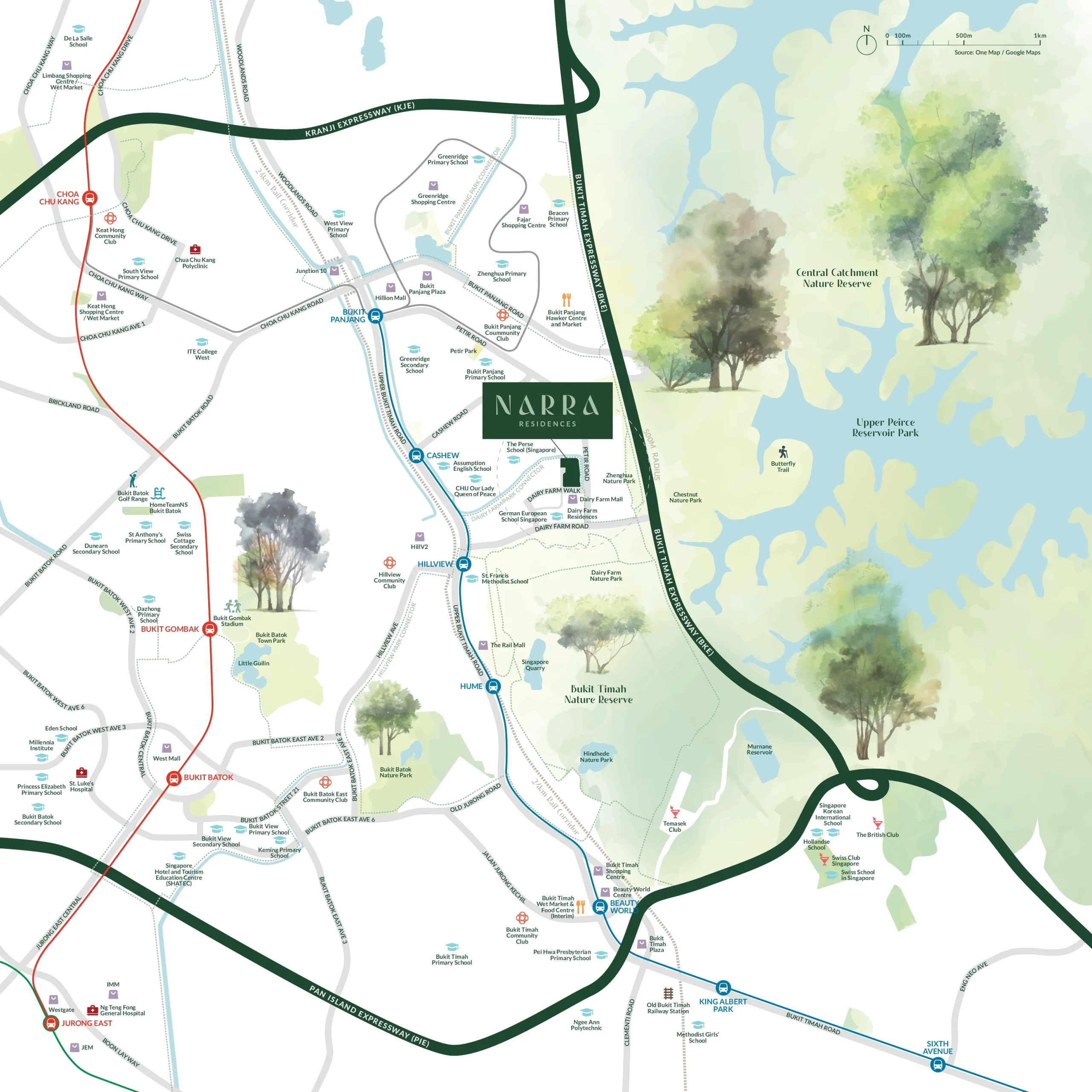 Narra Residences Location Map